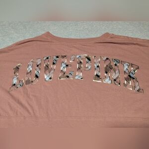 Vs Victoria Secret Pink Kinder to the Planet light purple and blue plaid shirt